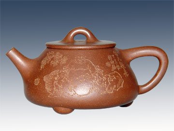 鲁文健紫砂壶 石瓢 