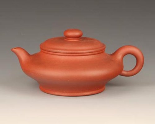 吉涛紫砂壶 水扁 