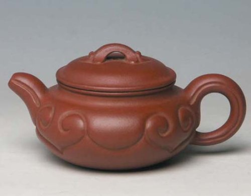 张伟军紫砂壶 小仿古如意壶 