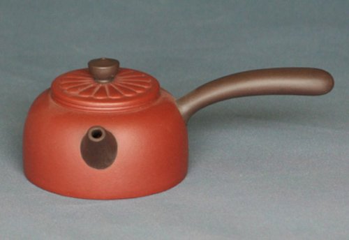 李正华紫砂壶 横把小菊花 