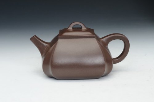 富雯伟紫砂壶 四方抽角 (1) 