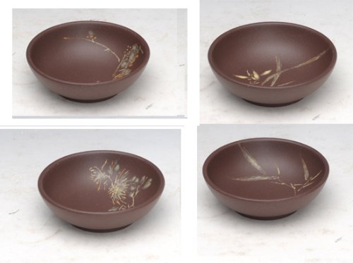 王玉美紫砂壶 四君子杯 