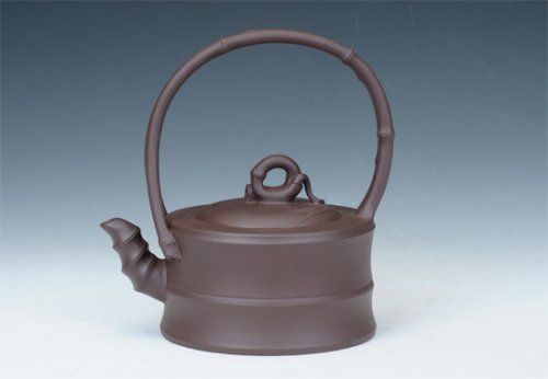 陈永付紫砂壶 提梁 