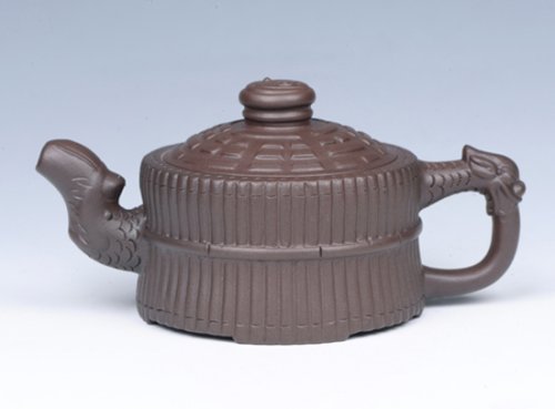 周惠初紫砂壶 龙头一捆竹 