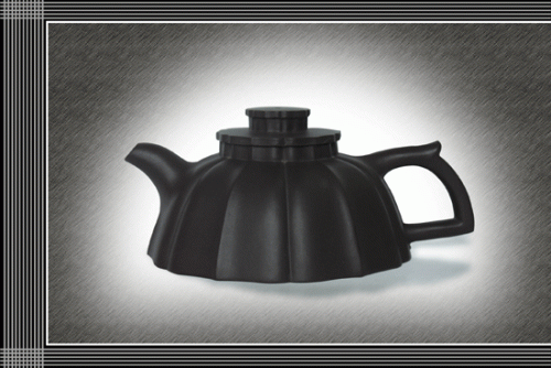 江建群紫砂壶 菱花鱼罩 