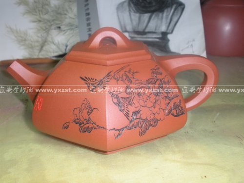 王安凤紫砂壶 六方石瓢 