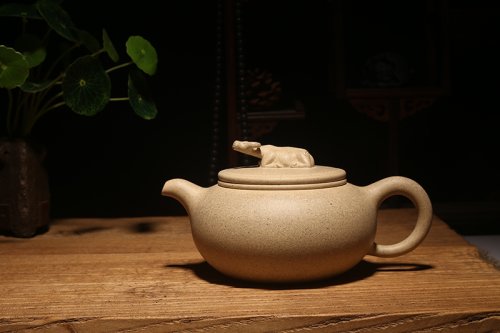 邵云紫砂壶 牛墩 