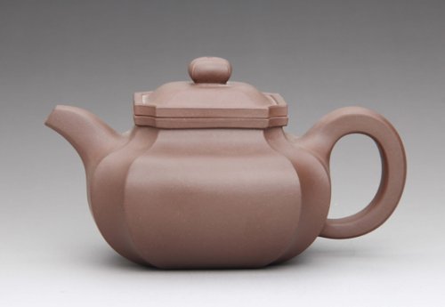 吕伟紫砂壶 四方抽角 