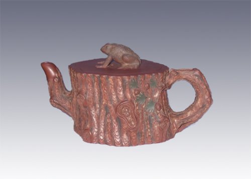 郑红军紫砂壶 蛤蟆树桩 