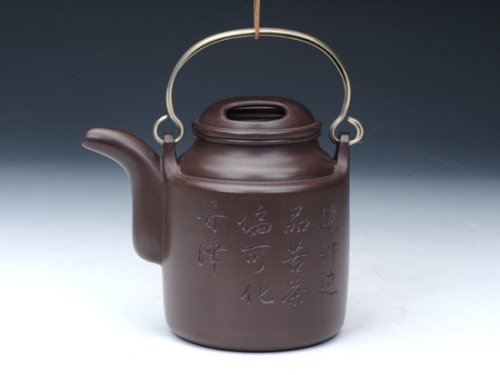 施月红紫砂壶 洋桶 
