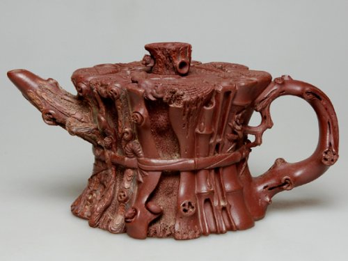 郑永平紫砂壶 束柴三友  360cc 