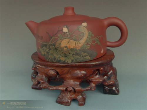 李经强紫砂壶 井栏---屋后歌声 