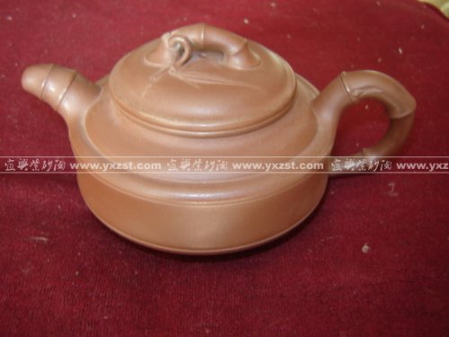 陈盘新紫砂壶 竹鼓300cc 