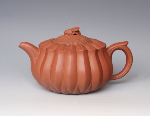 贾爱民紫砂壶 蜂菊 