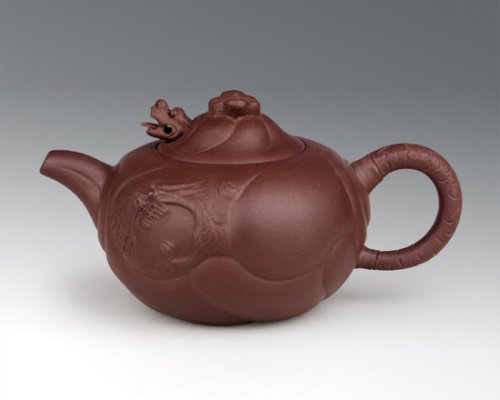 应龙紫砂壶 鱼化龙 
