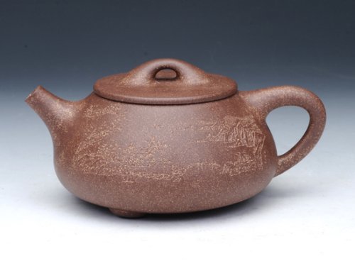蒋方良紫砂壶 景舟石瓢壶 