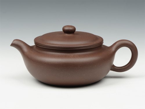 任祁英紫砂壶 扁腹 
