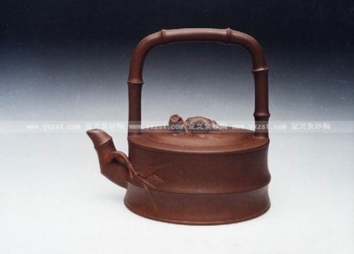 李敏华紫砂壶 竹提壶 