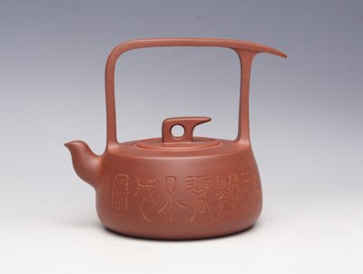 杨春根紫砂壶 星雨提梁 