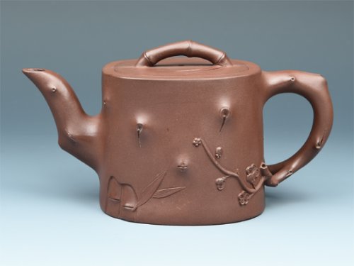 朱菊华紫砂壶 竹树桩 