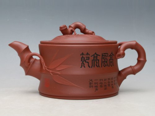 董建平紫砂壶 大竹段 