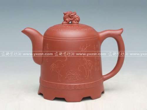 洪美华紫砂壶 有始有终  与画家陈雄立合作 