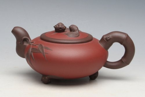 陈顺仙(大)紫砂壶 富竹有余 