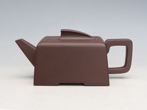 蒋亚萍紫砂壶 逸方 泥料：拼紫泥 