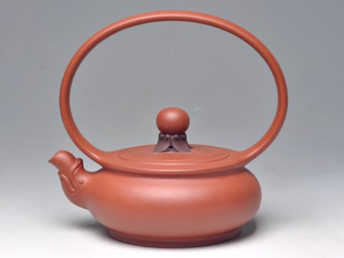 王福新紫砂壶 龙珠提梁（清水泥）... 