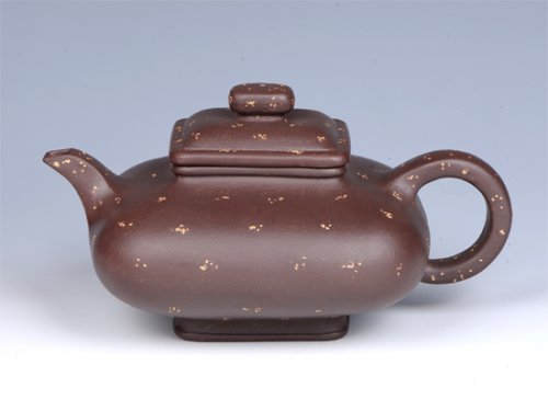 曾红清紫砂壶 - 点砂四方 - 