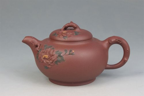 吴秋红紫砂壶 荣华富贵 