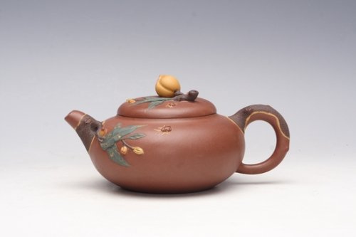 张展荣紫砂壶 桃韵 