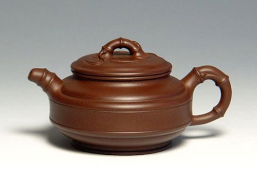 鲍建明紫砂壶 双线竹鼓 