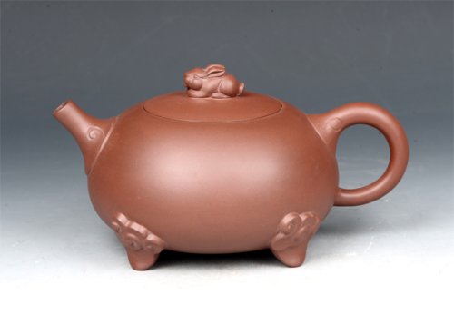 庄建初紫砂壶 如意兔 