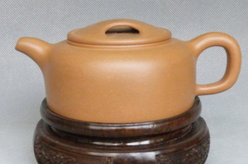 赵明敏紫砂壶 牛盖莲子壶 