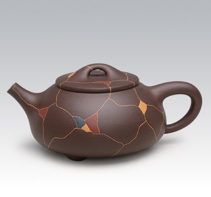 高俭紫砂壶 冰纹石瓢一 