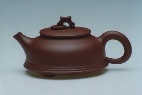 陈成紫砂壶 三脚 玉环（清水泥 