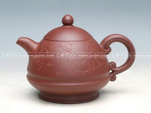 洪美华紫砂壶 玉笠壶  与画家罗尔纯合作 