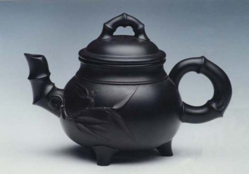 周凌荣紫砂壶 竹鼎 