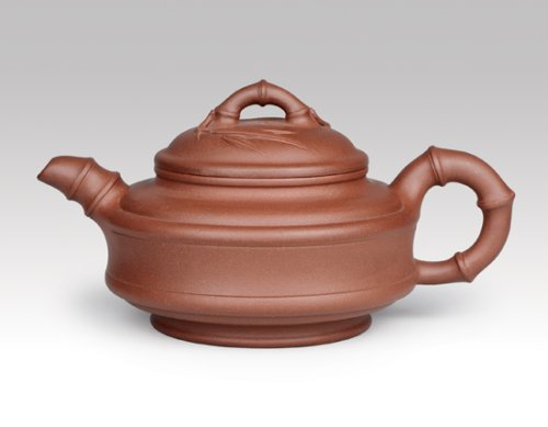 席志紫砂壶 双线竹鼓 