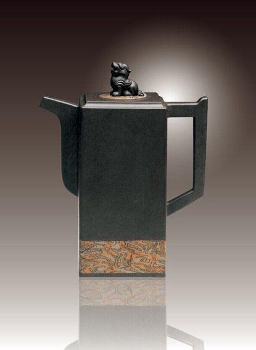 孔小明紫砂壶 云柱壶 