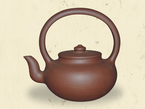 徐海斌紫砂壶 旭茂提梁（全手工制作） 