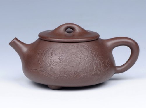 周惠初紫砂壶 石瓢 
