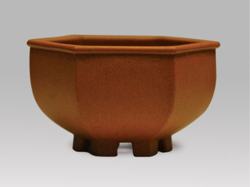 贺洪清紫砂壶 小六方碗口 