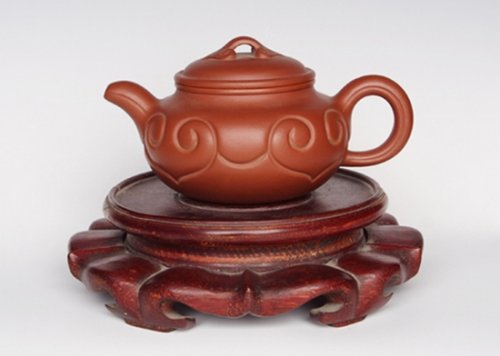佘勤南紫砂壶 仿古如意 