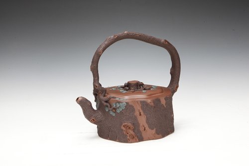 朱斌紫砂壶 苍松竞秀 