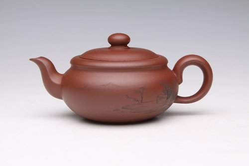 朱叶新紫砂壶 紫玉禅茶 