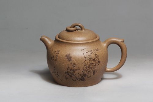 华珊紫砂壶 福泽绵长 