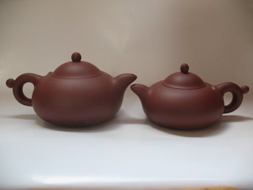 徐芝萍紫砂壶 双波玉婵(对) 