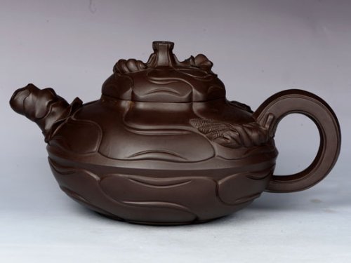 张丽妹紫砂壶 风卷葵 